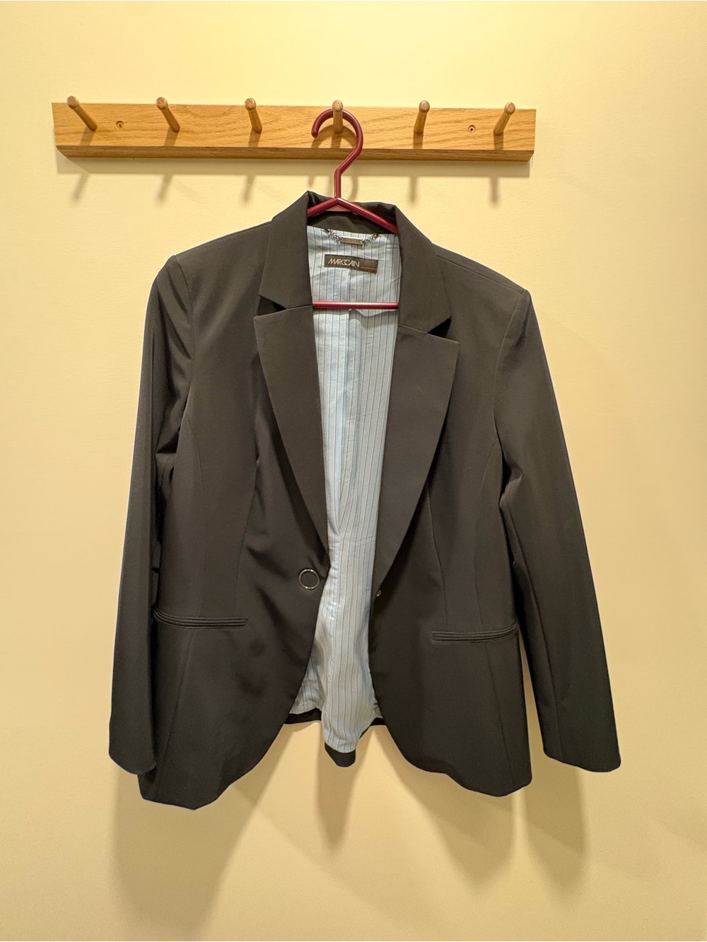 Marc Cain Black Single-Button Women's Blazer